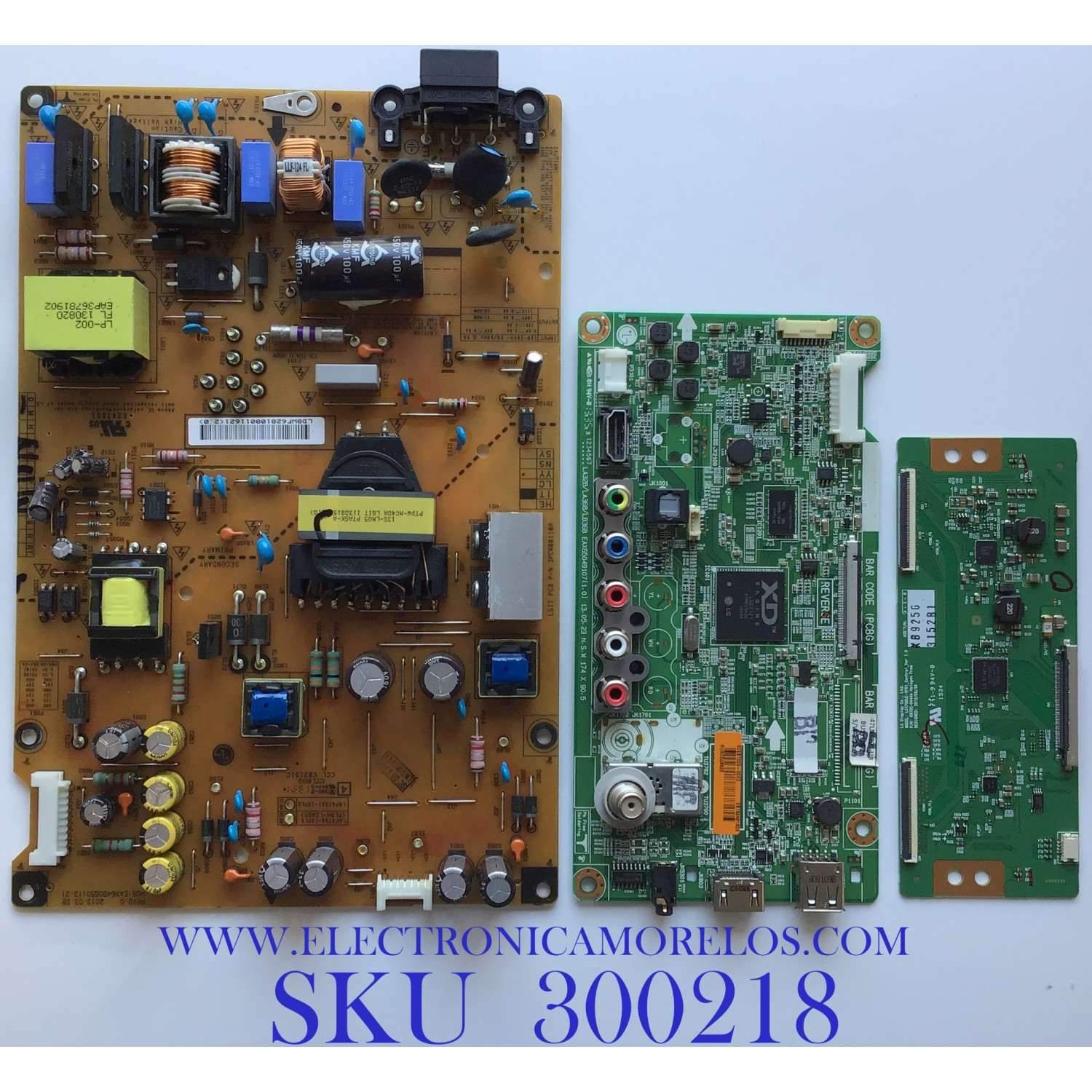 KIT DE TARJETAS PARA TV LG / NUMERO DE PARTE MAIN EBT62421329 / EAX65049107 / FUENTE 62810801 / EAY62810801 / EAX64905501(2.2) / NUMERO DE PARTE T-CON 6871L-3152B / 6870C-0444A / PANEL LC470DUE (SF)(R1) / MODELO 47LN5200-UB / 47LN5200-UB.BUSYLJR